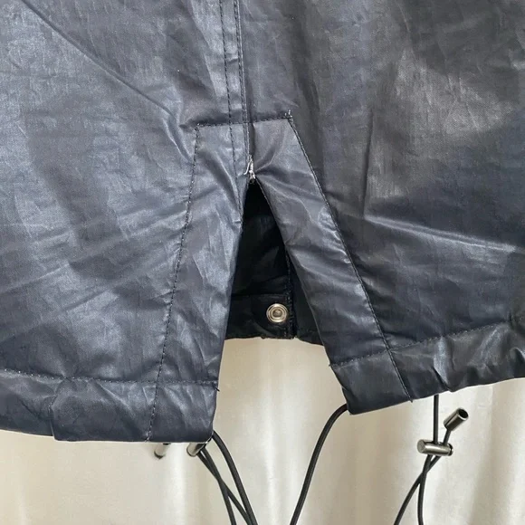 Free Ship. SAM hudson coat in NAVY white fur trim. - Picture 10 of 13